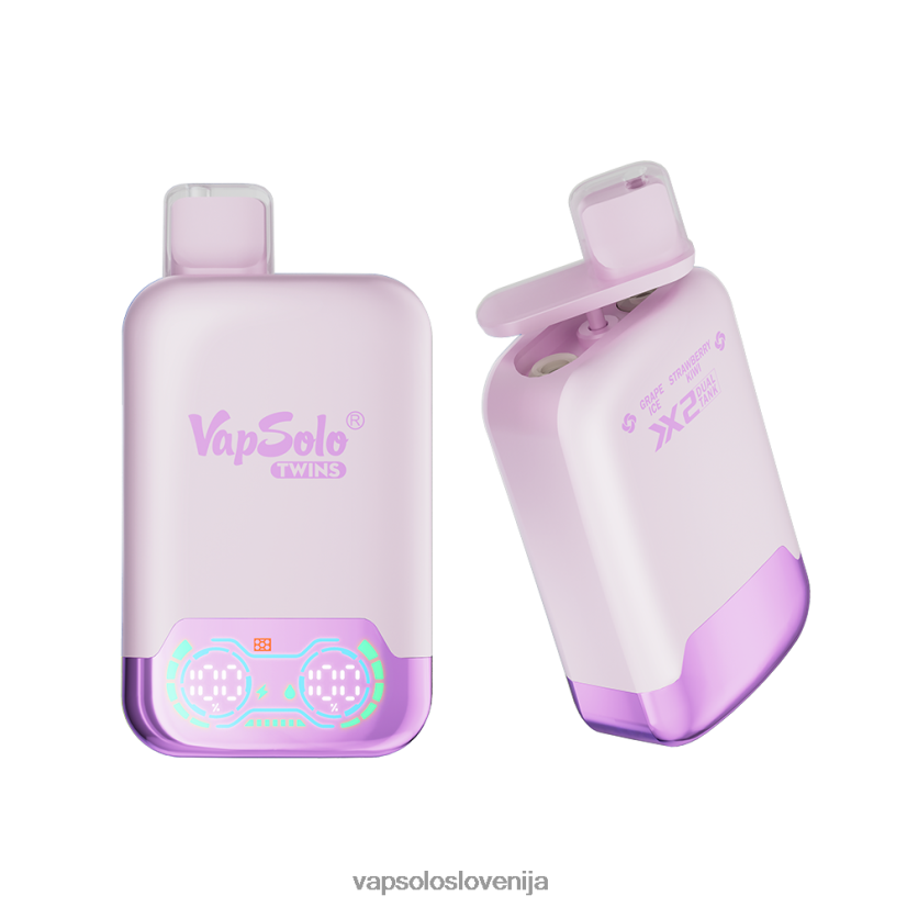 VapSolo TWINS vape za enkratno uporabo | Vapsolo Buy PFFBJ228 grozdni led & jagodni kivi
