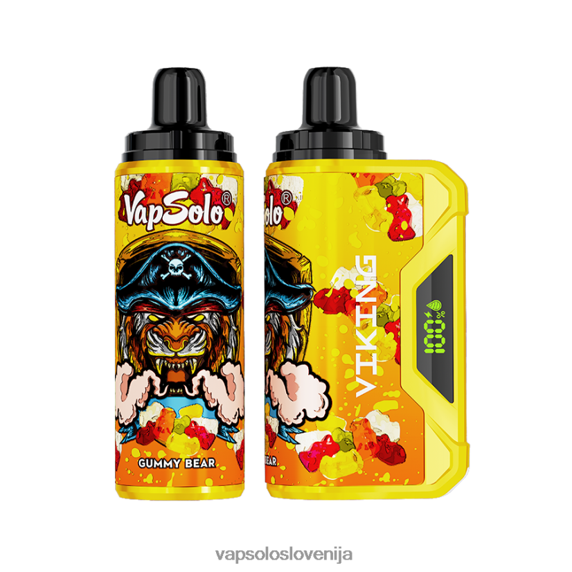 VapSolo VIKING vape za enkratno uporabo | Vapsolo Disposable PFFBJ239 gumijasti medvedek